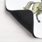 Ritter-Reitpferdeschild-Lanzen-Flaggen-Zeichnen Mousepad (Ecke)