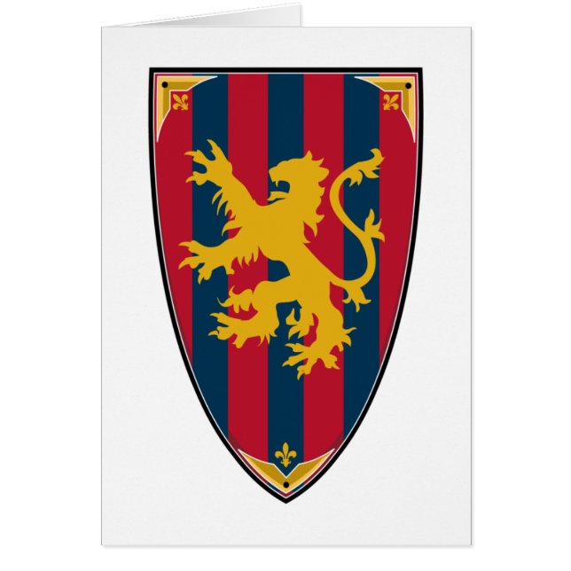 Ritter-Schild-Karte (Vorne)