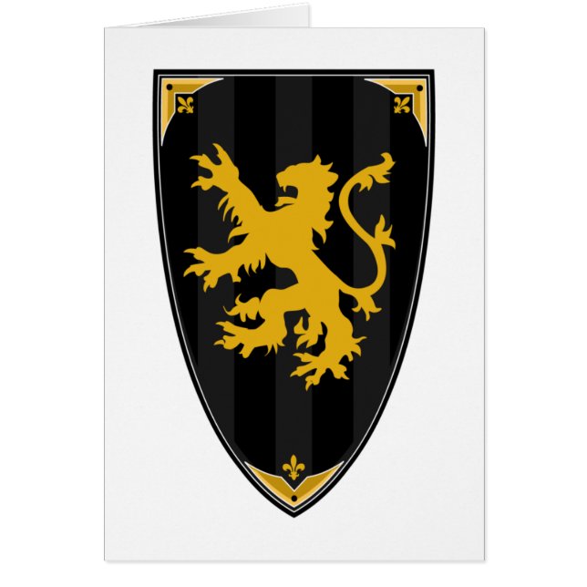 Ritter-Schild-Karte (Vorne)