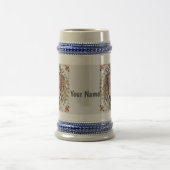 Ritter Schild Nachname stein Bierglas (Mittel)