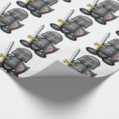 Ritter (schlicht) geschenkpapier (Ecke)