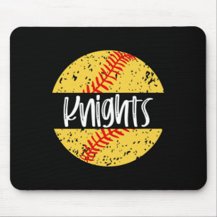 Ritter Softll Team Maskottchen Schulgeist Spieltag Mousepad