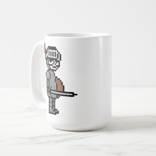Ritter-Spiel-Tasse: Ritter und Bugbear Kaffeetasse (Vorderseite Links)