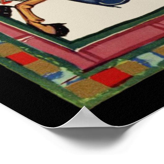 Ritter stürmen Burg, 14. Jahrhundert Poster (Ecke)