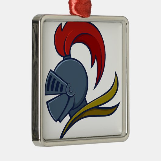 Ritter-Sturzhelm Ornament Aus Metall (Rechts)