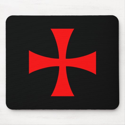 Ritter Tempelritter Kreuz Katholisch Christlicher  Mousepad (Vorne)
