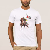 RITTER TEMPLAR AUF SEINEM PFERD T-Shirt (Vorderseite)