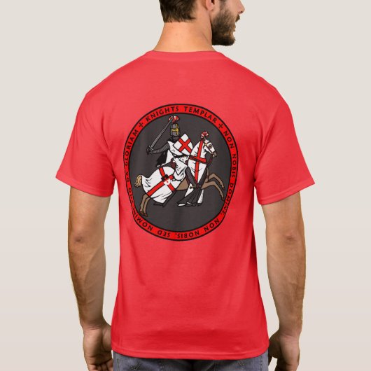 Ritter Templar aufladenSiegel-Shirt T-Shirt (Rückseite)