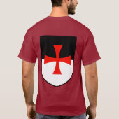 Ritter Templar Beauceant mit QuerShirt T-Shirt (Rückseite)