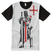 Ritter Templar begrenzte Ausgabe T-Shirt Mit Bedruckbarer Vorderseite (Vorderseite)