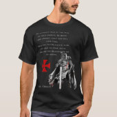 Ritter Templar Christlicher religiöser Eid T-Shirt (Vorderseite)