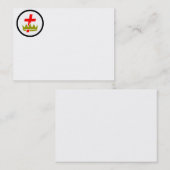 Ritter Templar Commandery Visitenkarte (Vorne/Hinten)