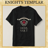 Ritter Templar DEUS VULT Mittelalter Krieger Gotte T-Shirt