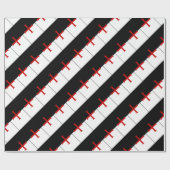 Ritter Templar Flagge Geschenkpapier (Flach)