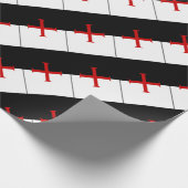 Ritter Templar Flagge Geschenkpapier (Ecke)
