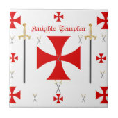 Ritter Templar Fliese (Vorderseite)