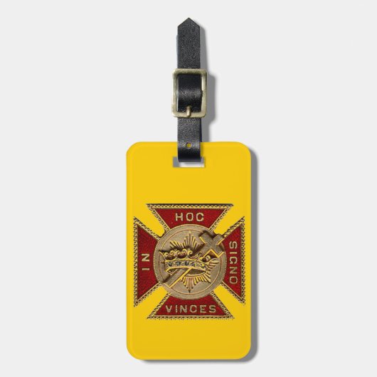 RITTER TEMPLAR GEPÄCKANHÄNGER (Vorderseite vertikal)