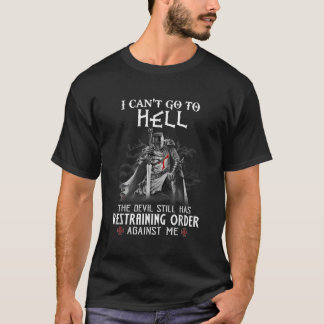 Ritter Templar Krieger Christi Ich kann nicht zur T-Shirt