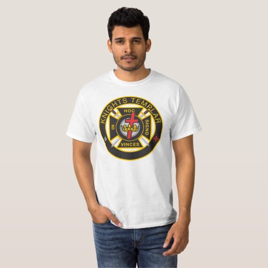 Ritter Templar MilitärCommandery T - Shirt (Vorne ganz)