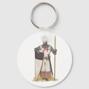 Ritter Templar mittelalterlich Schlüsselanhänger