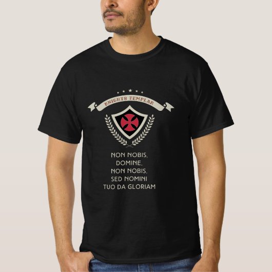 Ritter Templar mittelalterlicher Krieger des Handl T-Shirt (Vorderseite)