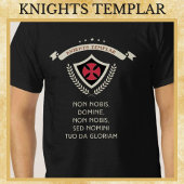 Ritter Templar mittelalterlicher Krieger des Handl T-Shirt