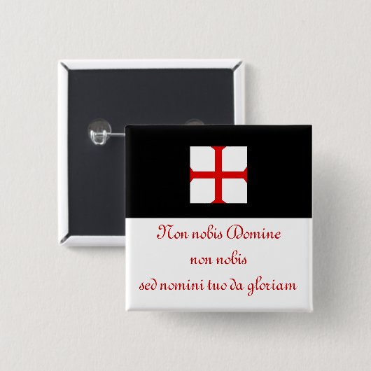Ritter Templar Motto Button (Vorne & Hinten)