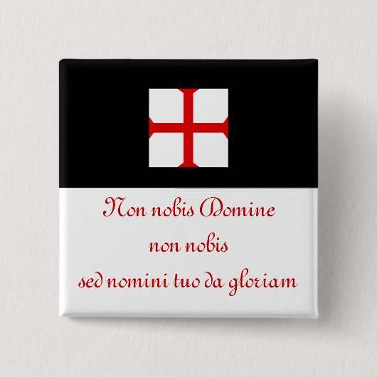 Ritter Templar Motto Button (Vorderseite)