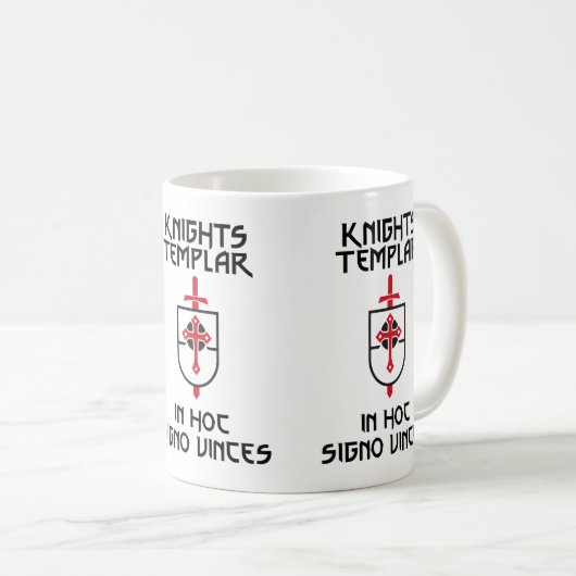 Ritter Templar MOTTO Insignien Kaffeetasse (VorderseiteRechts)