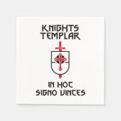 Ritter Templar MOTTO Insignien Serviette (Vorderseite)