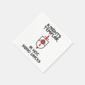 Ritter Templar MOTTO Insignien Serviette (Ecke)