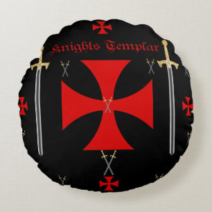 Ritter Templar Rundes Kissen