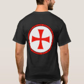 Ritter Templar rundes Siegel-Shirt T-Shirt (Rückseite)