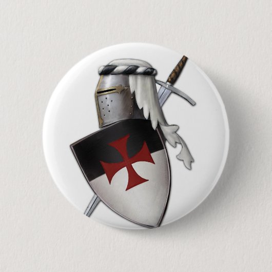 Ritter Templar Schild Button (Vorderseite)