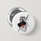 Ritter Templar Schild Button (Vorne & Hinten)