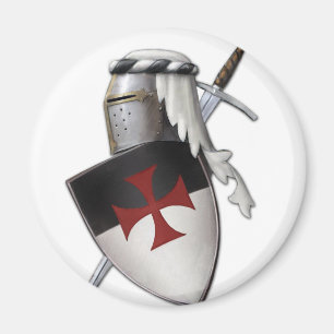 Ritter Templar Schild Magnet