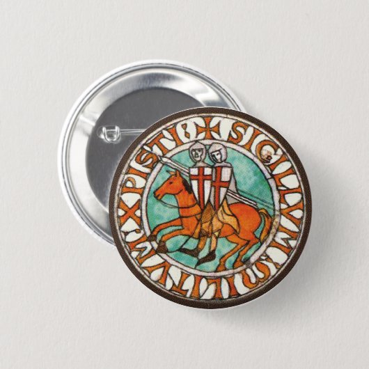 Ritter Templar Siegel Button (Vorne & Hinten)
