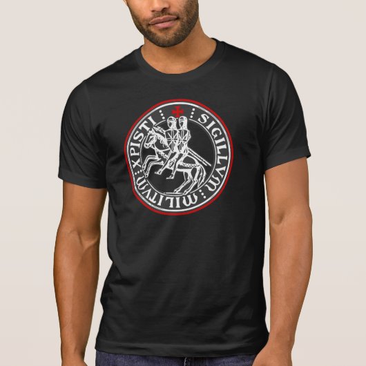 Ritter Templar Soldat-Siegel T-Shirt (Vorderseite)