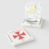 Ritter Templar Steinuntersetzer (Seitenansicht)