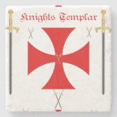 Ritter Templar Steinuntersetzer (Vorderseite)