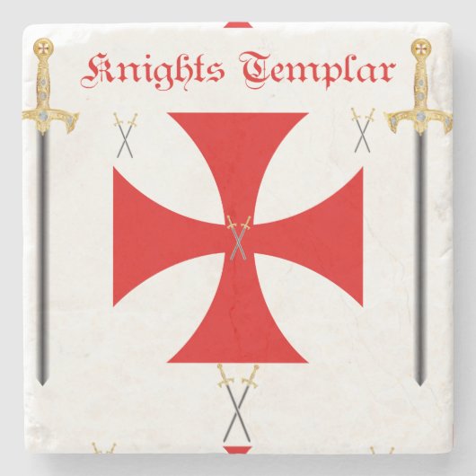 Ritter Templar Steinuntersetzer (Vorderseite)
