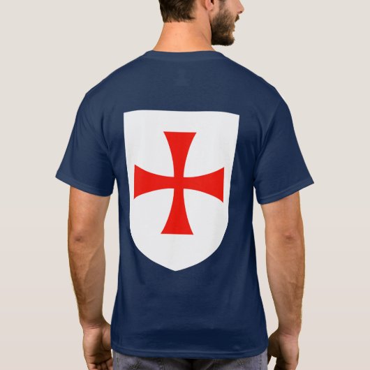 Ritter Templar Wappen Shirt (Rückseite)