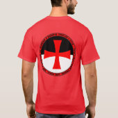 Ritter Templar Wappen Siegel-Shirt T-Shirt (Rückseite)