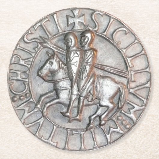 Ritter templare Untersetzer (Vorderseite)