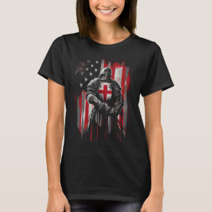 Ritter Templer Christlicher Krieger Gottes Kreuzri T-Shirt