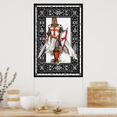 Ritter Templer in Rüstung Poster (Küche)