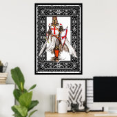 Ritter Templer in Rüstung Poster (Heimbüro)