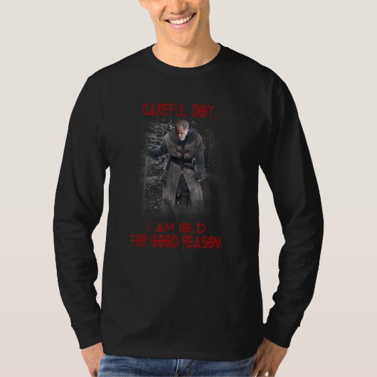 Ritter Templerring Vorsichtiger Junge Ich bin für T-Shirt (Vorderseite)