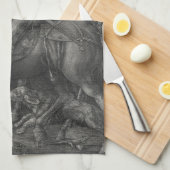 Ritter-Tod und der Teufel Albrecht Durer Geschirrtuch (Viertel Falte)