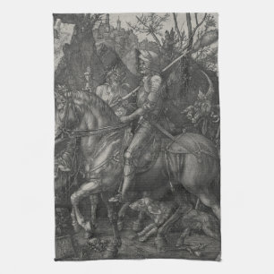 Ritter-Tod und der Teufel Albrecht Durer Geschirrtuch